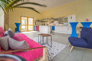 Unser Cafe – ein Ort zum Pause machen, für Gespräche, usw.