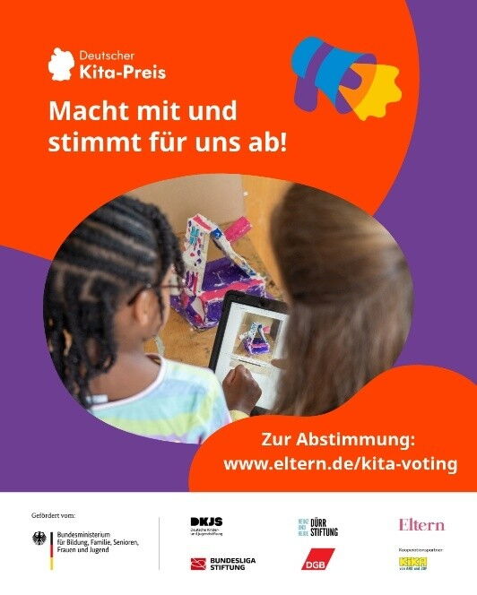 Stimmt ab für unsere Kita! Deutscher Kita-Preis ©DKJS