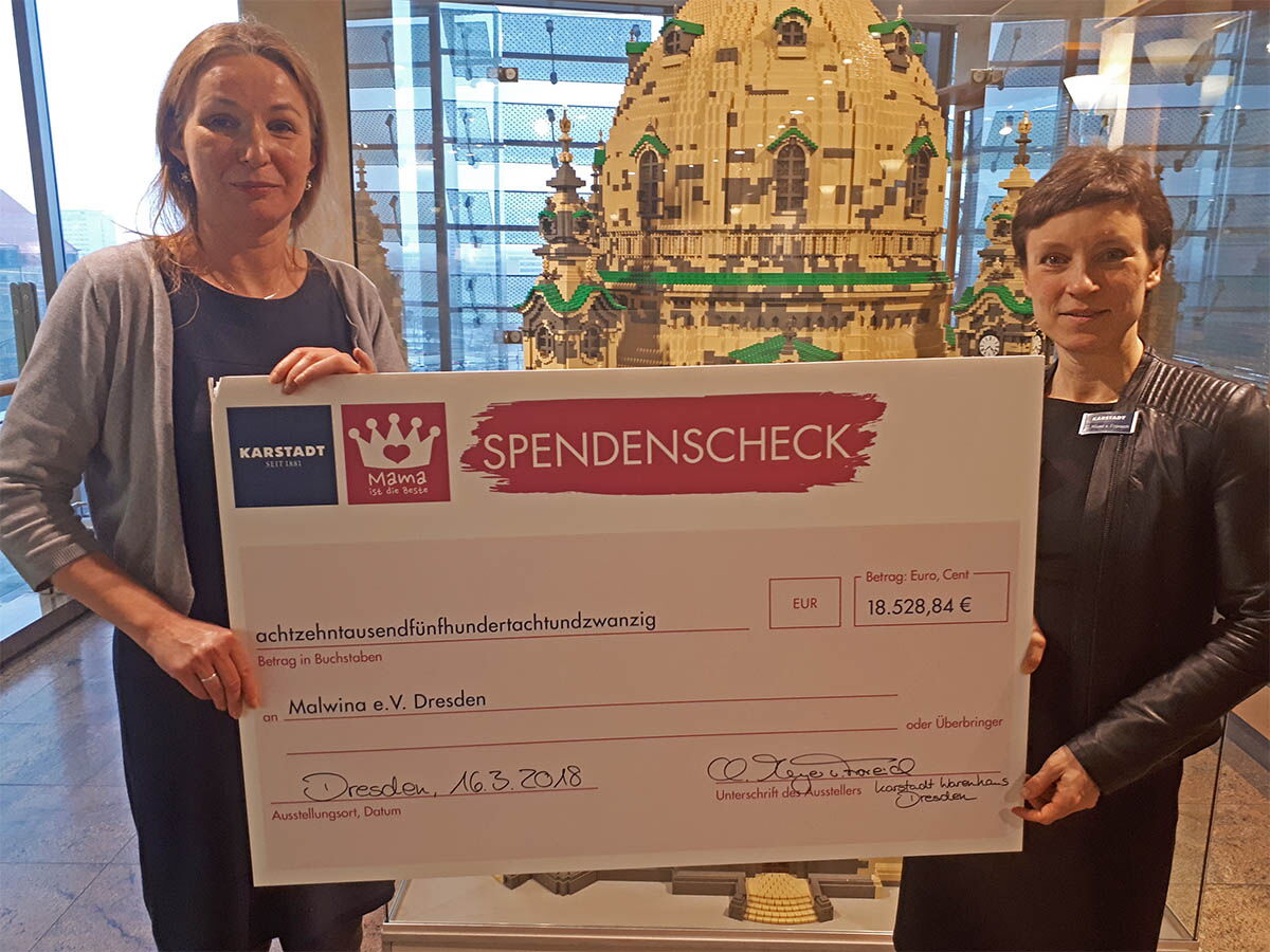 Mama ist die Beste“: Karstadt Dresden spendet 18.528,84 €